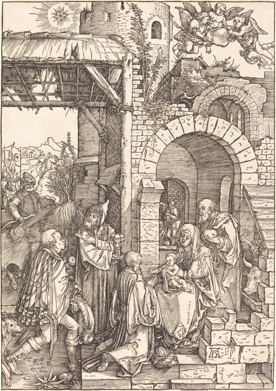 Pokłon Trzech Króli autorstwa Albrecht Dürer