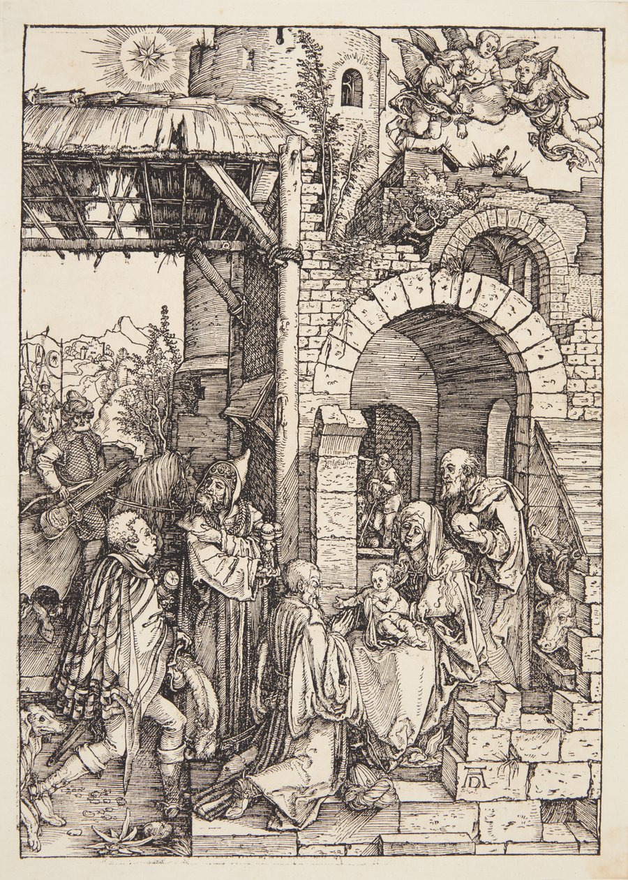 Pokłon Trzech Króli autorstwa Albrecht Dürer