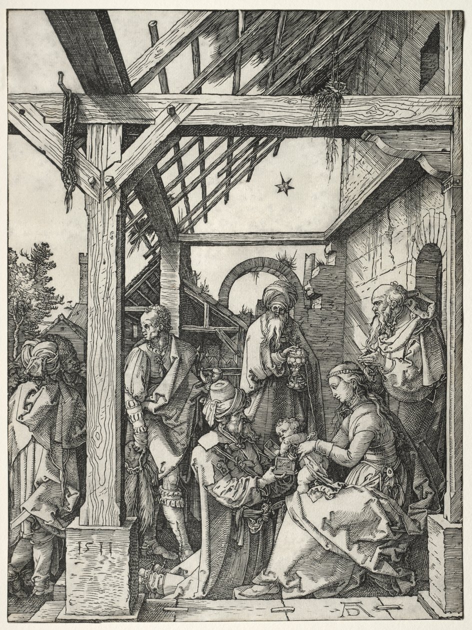 Pokłon Trzech Króli autorstwa Albrecht Dürer