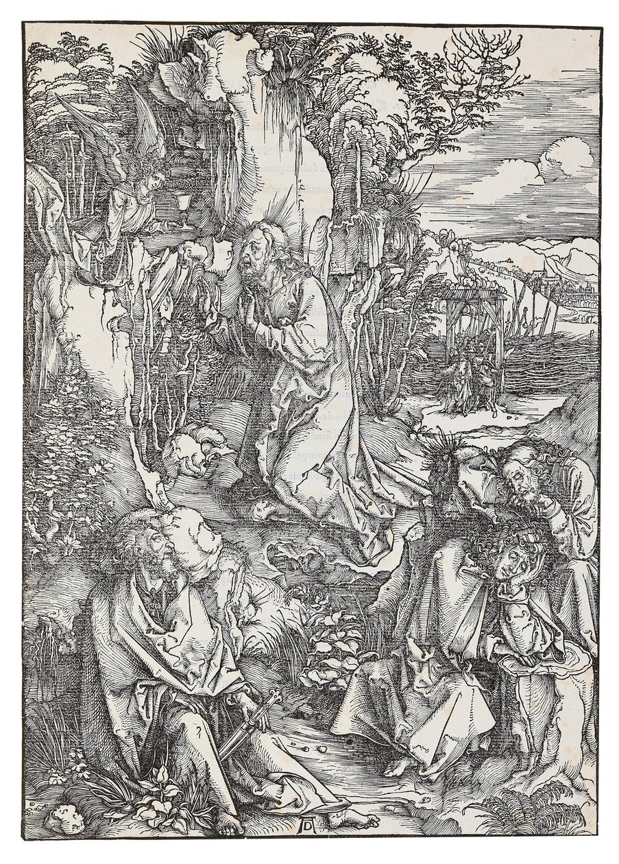 Agonia w ogrodzie, z cyklu Wielka pasja, ok. 1930 r. 1496. autorstwa Albrecht Dürer