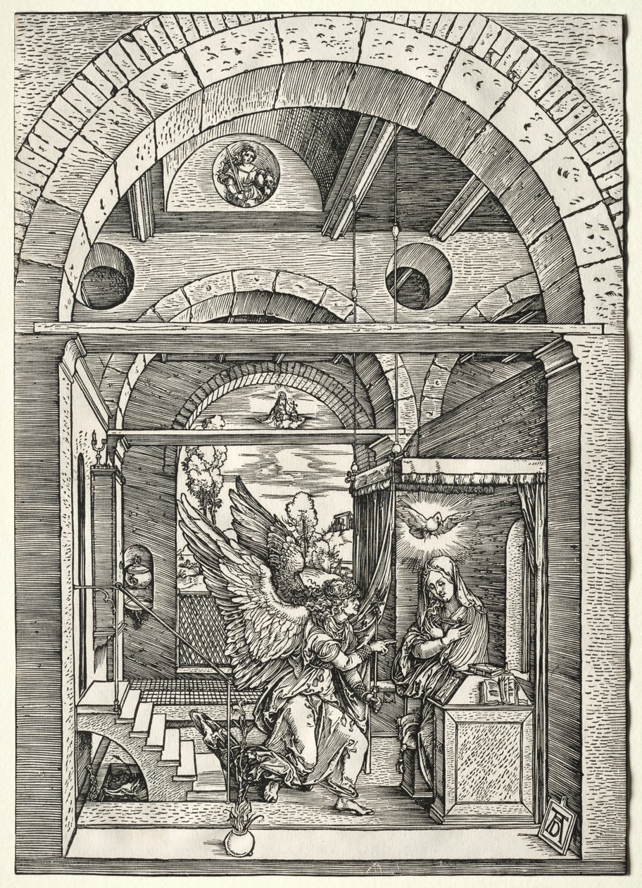 Zwiastowanie, c. 1503-1505. autorstwa Albrecht Dürer