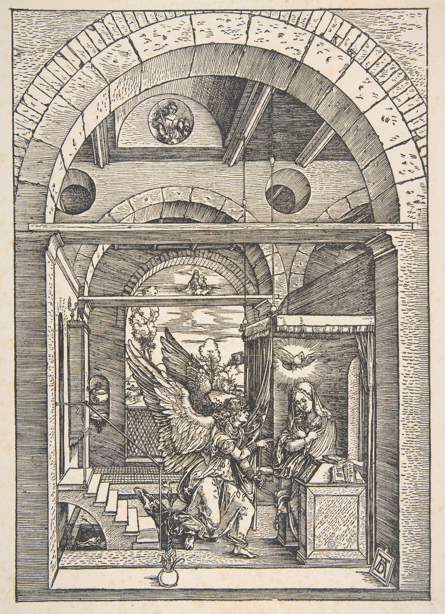 Zwiastowanie, z „Życia Marii Panny” autorstwa Albrecht Dürer