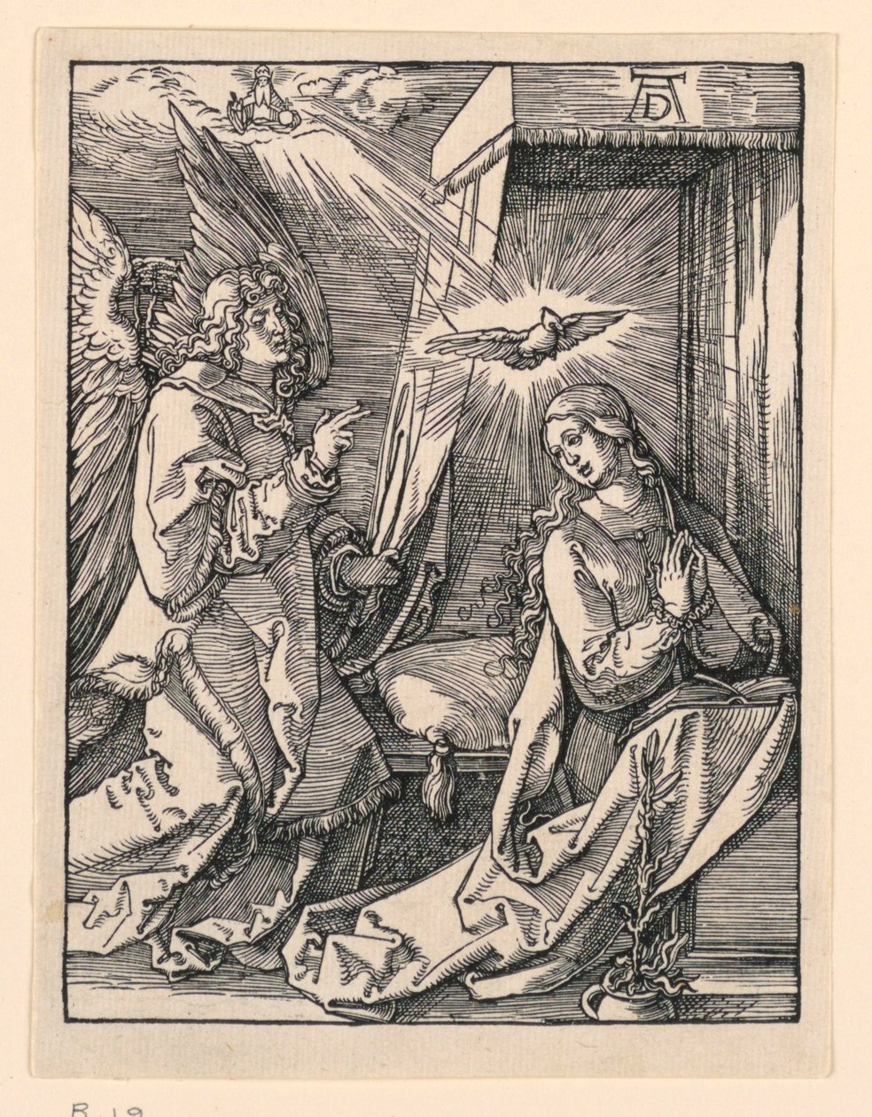 Zwiastowanie, z serii Mała pasja autorstwa Albrecht Dürer