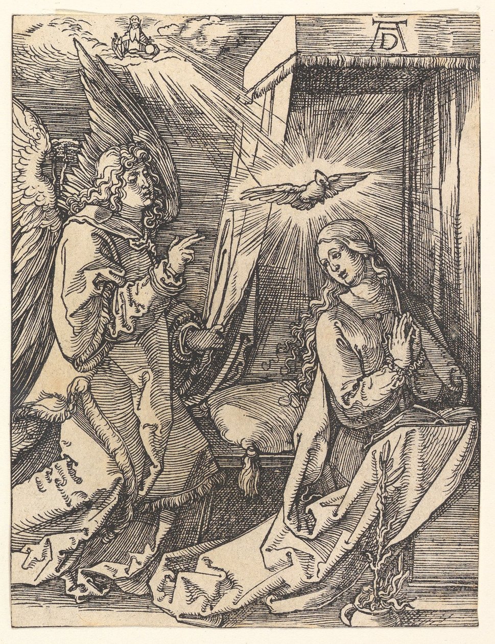 Zwiastowanie, z "Małej Pasji" autorstwa Albrecht Dürer