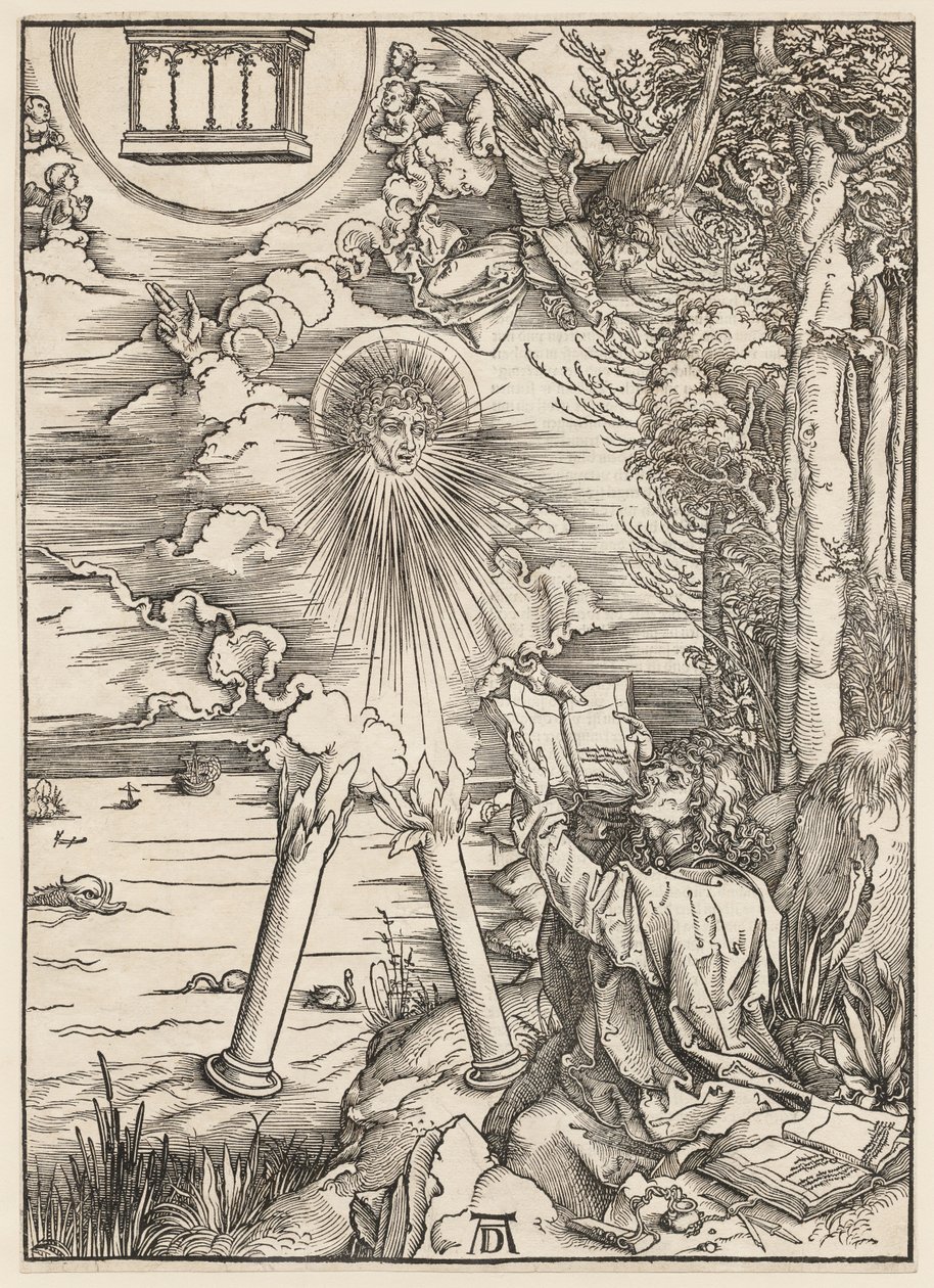 Apokalipsa: święty Jan pożera księgę autorstwa Albrecht Dürer