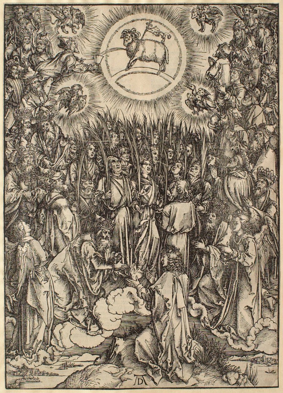 Apokalipsa: Adoracja Baranka autorstwa Albrecht Dürer
