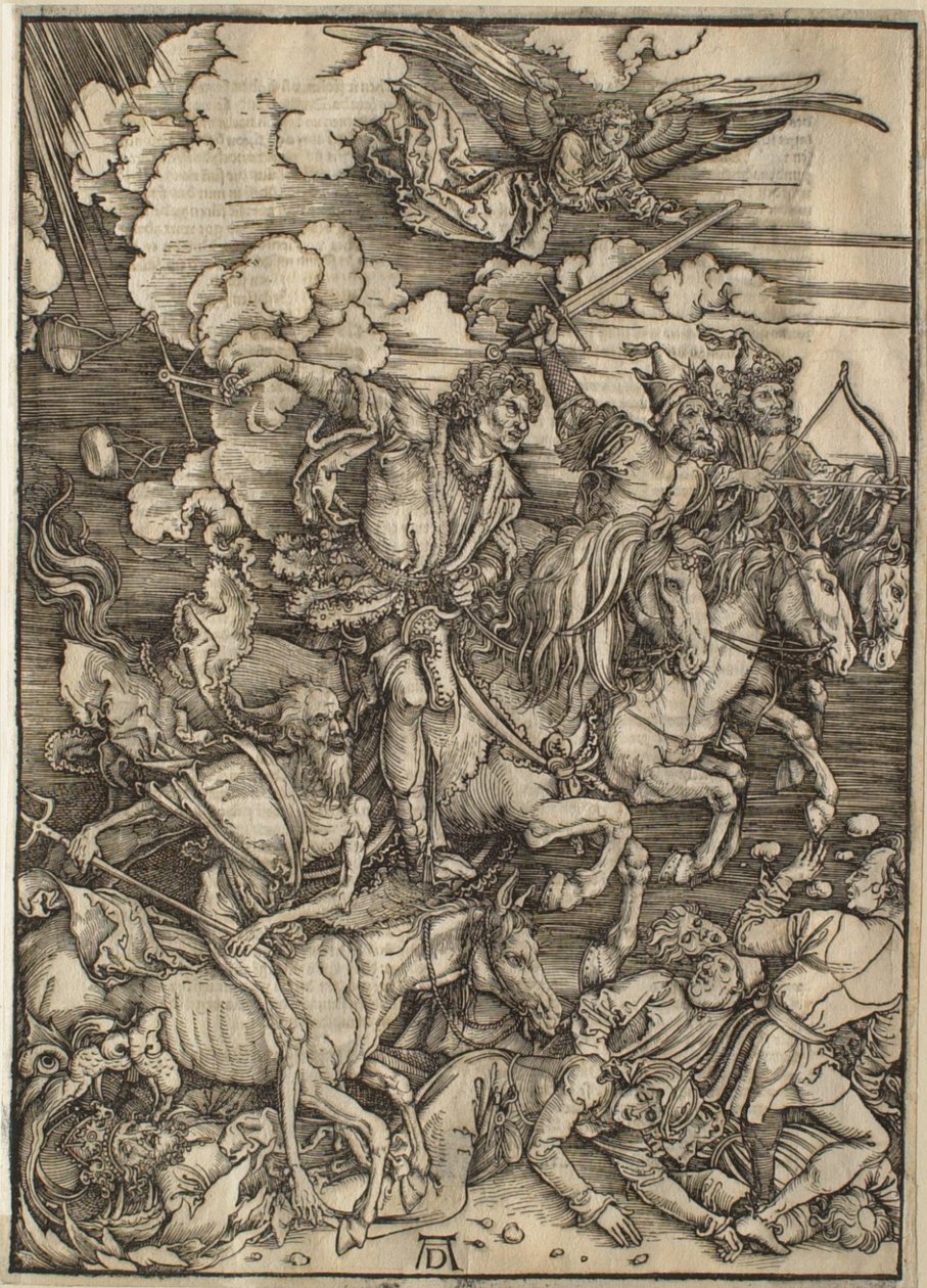 Apokalipsa: Czterej jeźdźcy autorstwa Albrecht Dürer