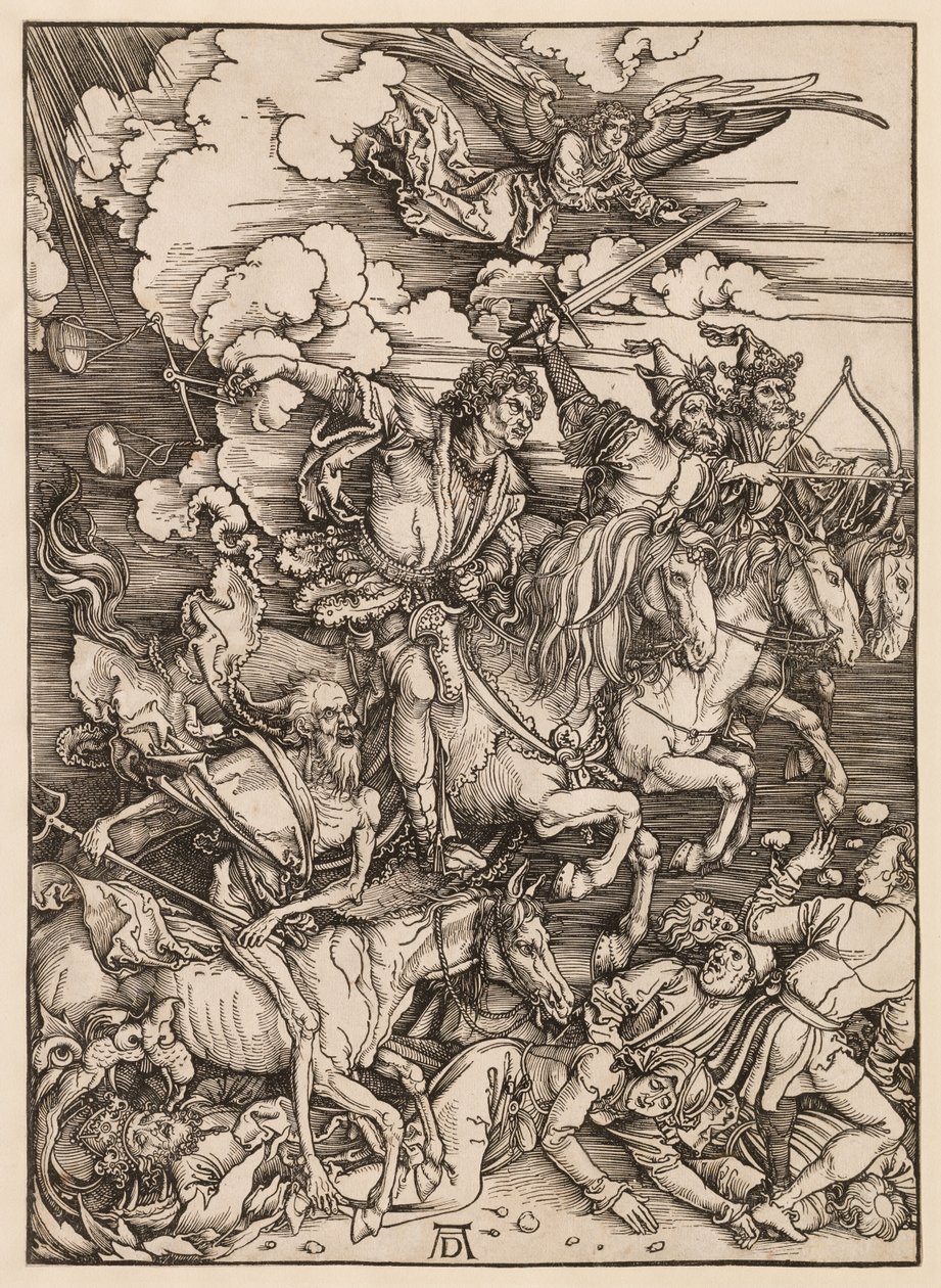 Apokalipsa: Czterej jeźdźcy autorstwa Albrecht Dürer