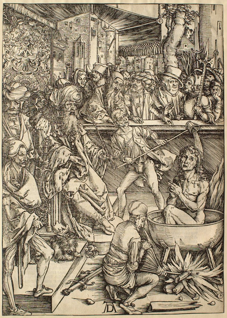 Apokalipsa: męczeństwo świętego Jana autorstwa Albrecht Dürer