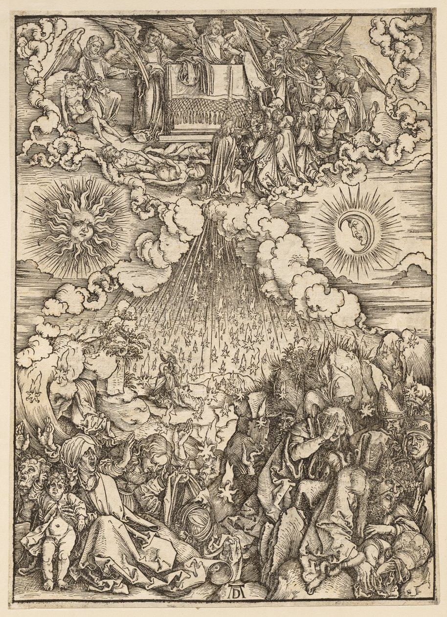 Apokalipsa: Otwarcie piątej i szóstej pieczęci autorstwa Albrecht Dürer