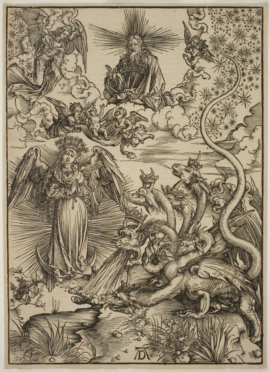 Apokaliptyczna kobieta autorstwa Albrecht Dürer