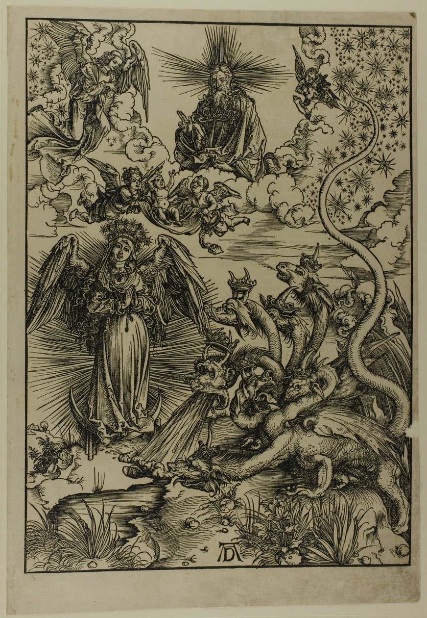 Kobieta apokaliptyczna z Apokalipsy autorstwa Albrecht Dürer