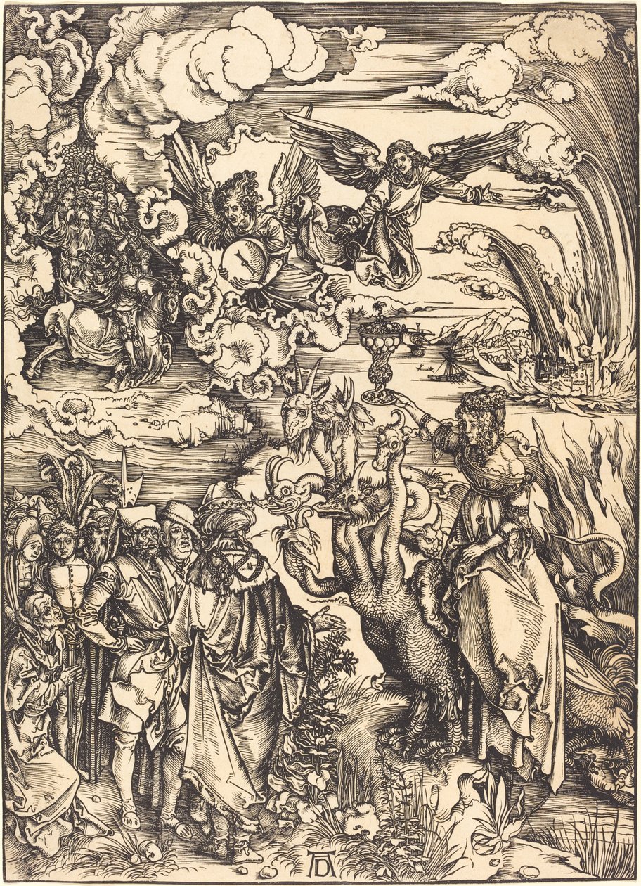 Babilońska dziwka autorstwa Albrecht Dürer