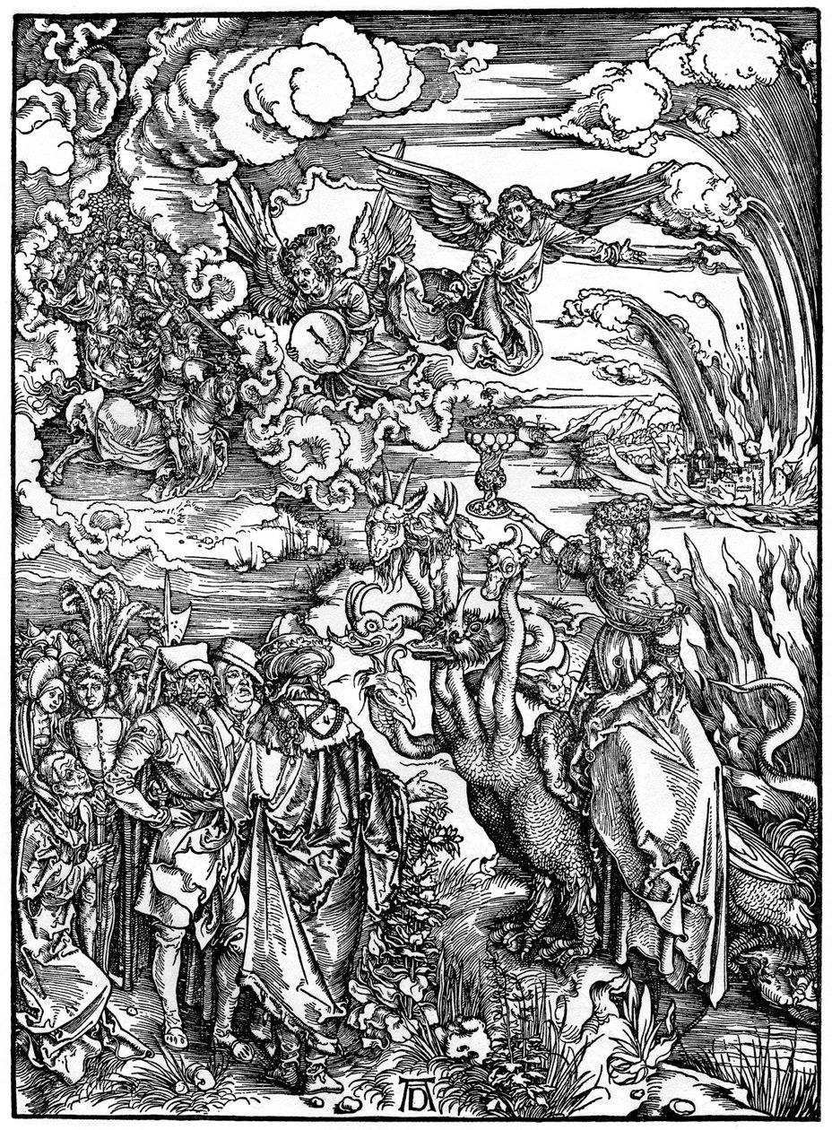 Babilońska nierządnica, 1498, 1936. autorstwa Albrecht Dürer