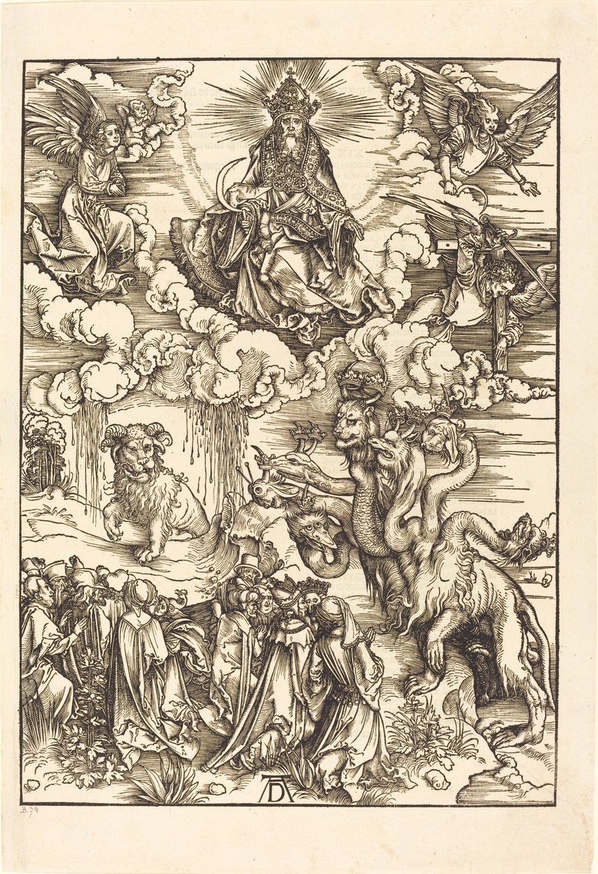 Bestia z dwoma rogami jak baranek autorstwa Albrecht Dürer