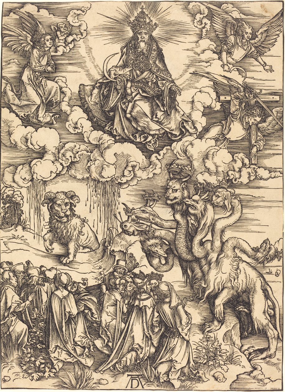 Bestia z dwoma rogami jak baranek autorstwa Albrecht Dürer