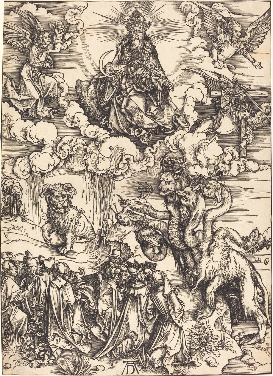 Bestia z dwoma rogami jak baranek autorstwa Albrecht Dürer