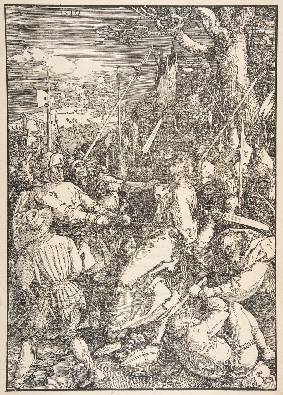 Zdrada Chrystusa, z książki Wielka męka.n.d. autorstwa Albrecht Dürer