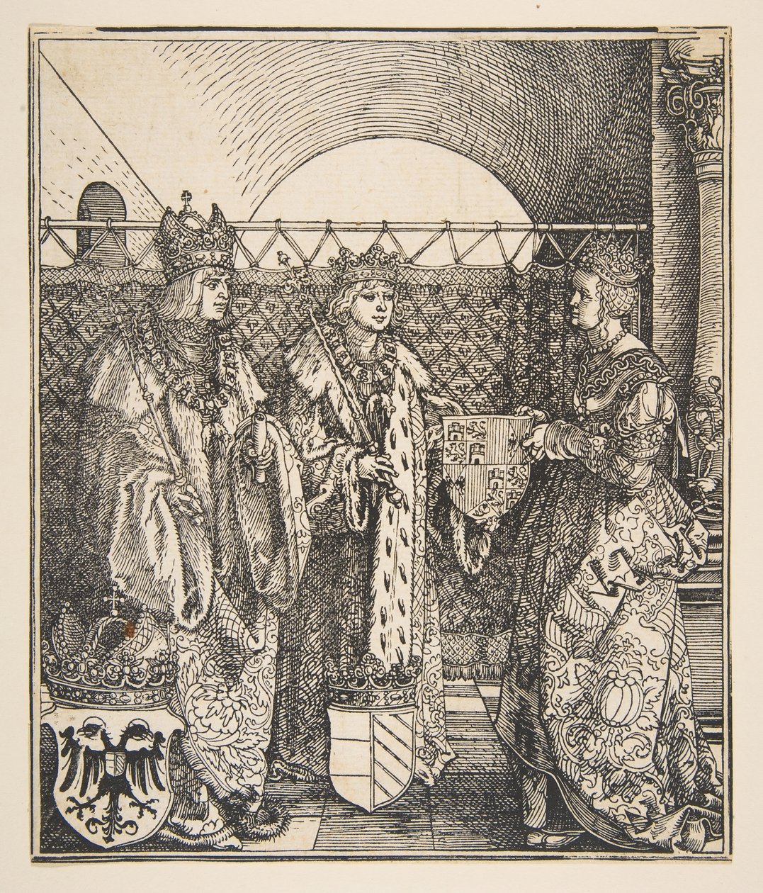 Zaręczyny Filipa i Joanny.n.d. autorstwa Albrecht Dürer