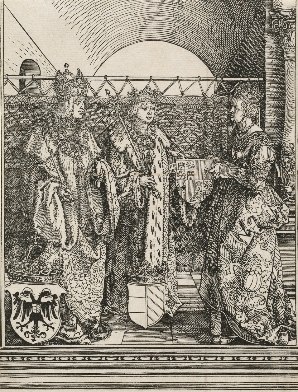 Zaręczyny Filipa Pięknego z Joanną z Kastylii, 1515. autorstwa Albrecht Dürer
