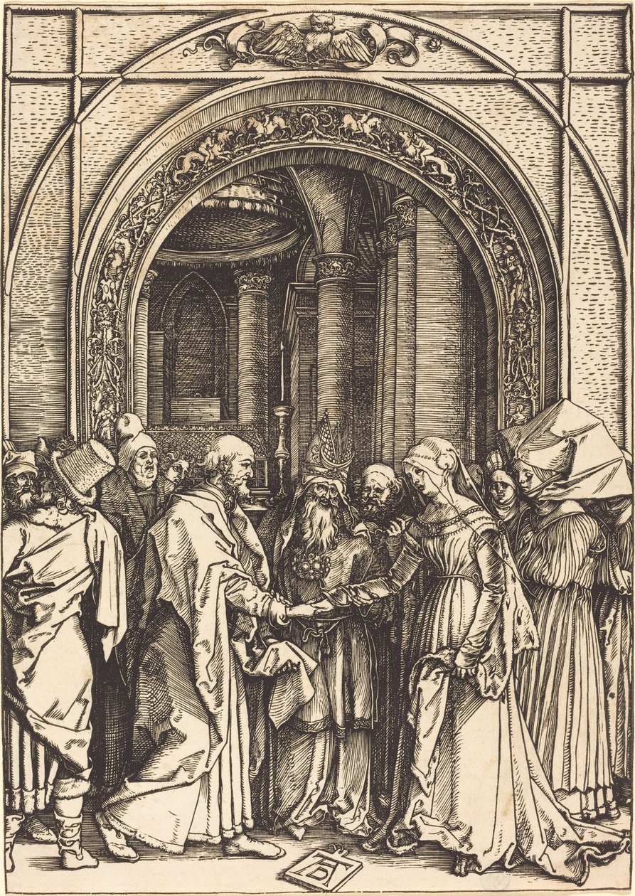 Zaręczyny Dziewicy, c. 15041505. autorstwa Albrecht Dürer