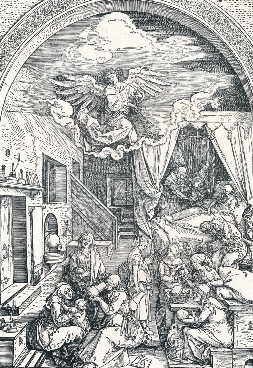 Narodziny Marii Panny, ok. 1503-1504, 1906 r. autorstwa Albrecht Dürer