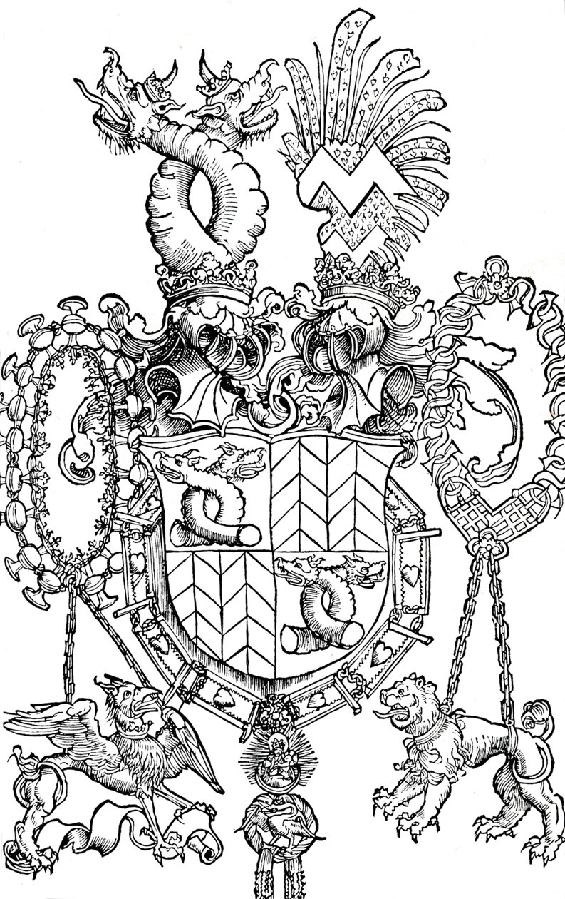Herb Floriana Waldaufa, 1500 1906 autorstwa Albrecht Dürer