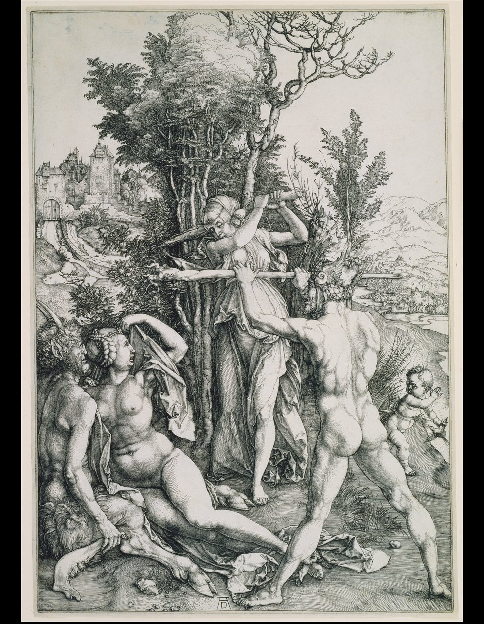 Walka cnoty i przyjemności w obecności Herkulesa autorstwa Albrecht Dürer