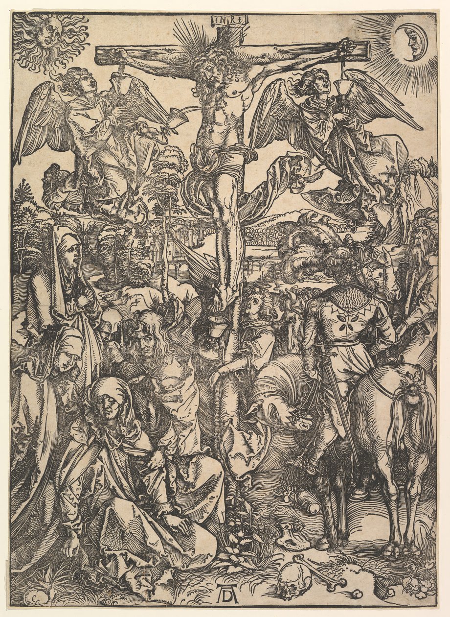 Ukrzyżowanie, z Wielkiej Męki, ca. 1498. autorstwa Albrecht Dürer
