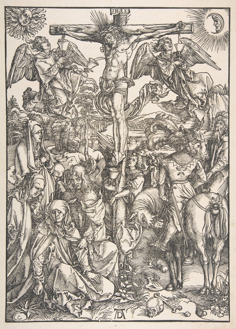 Ukrzyżowanie, z książki Wielka pasja.n.d. autorstwa Albrecht Dürer