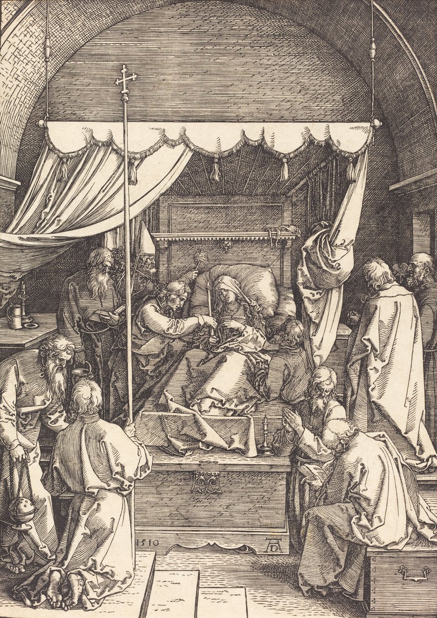 Śmierć Dziewicy, 1510. autorstwa Albrecht Dürer