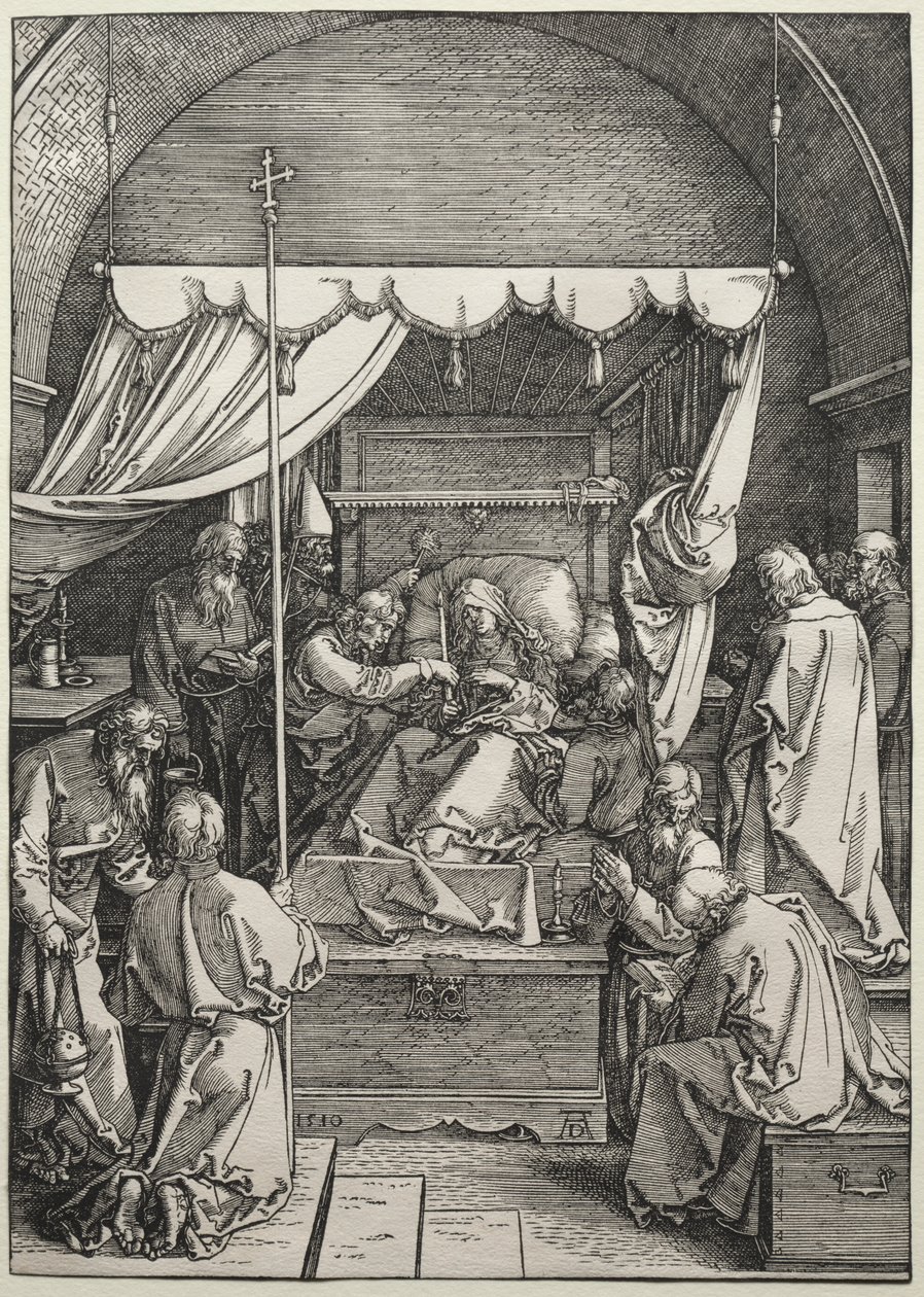 Śmierć Dziewicy, 1510. autorstwa Albrecht Dürer