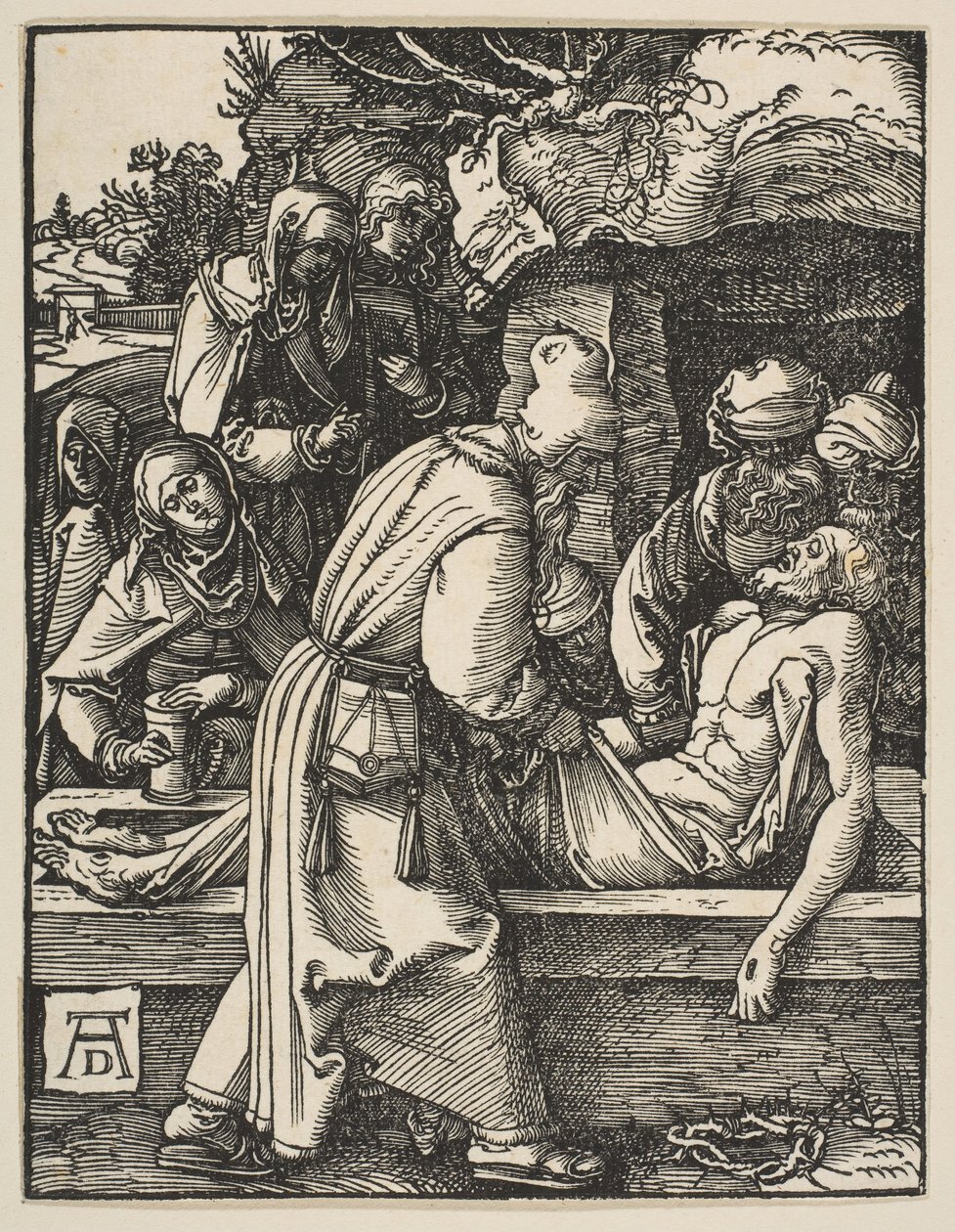 Złożenie, z Małej pasji, ca. 1509. autorstwa Albrecht Dürer