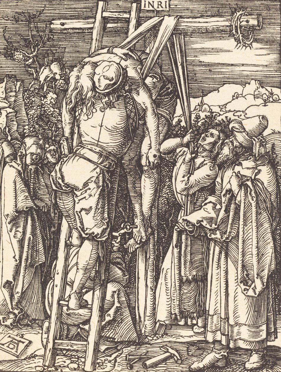 Zejście z krzyża, prawdopodobnie ok. 15091510. autorstwa Albrecht Dürer