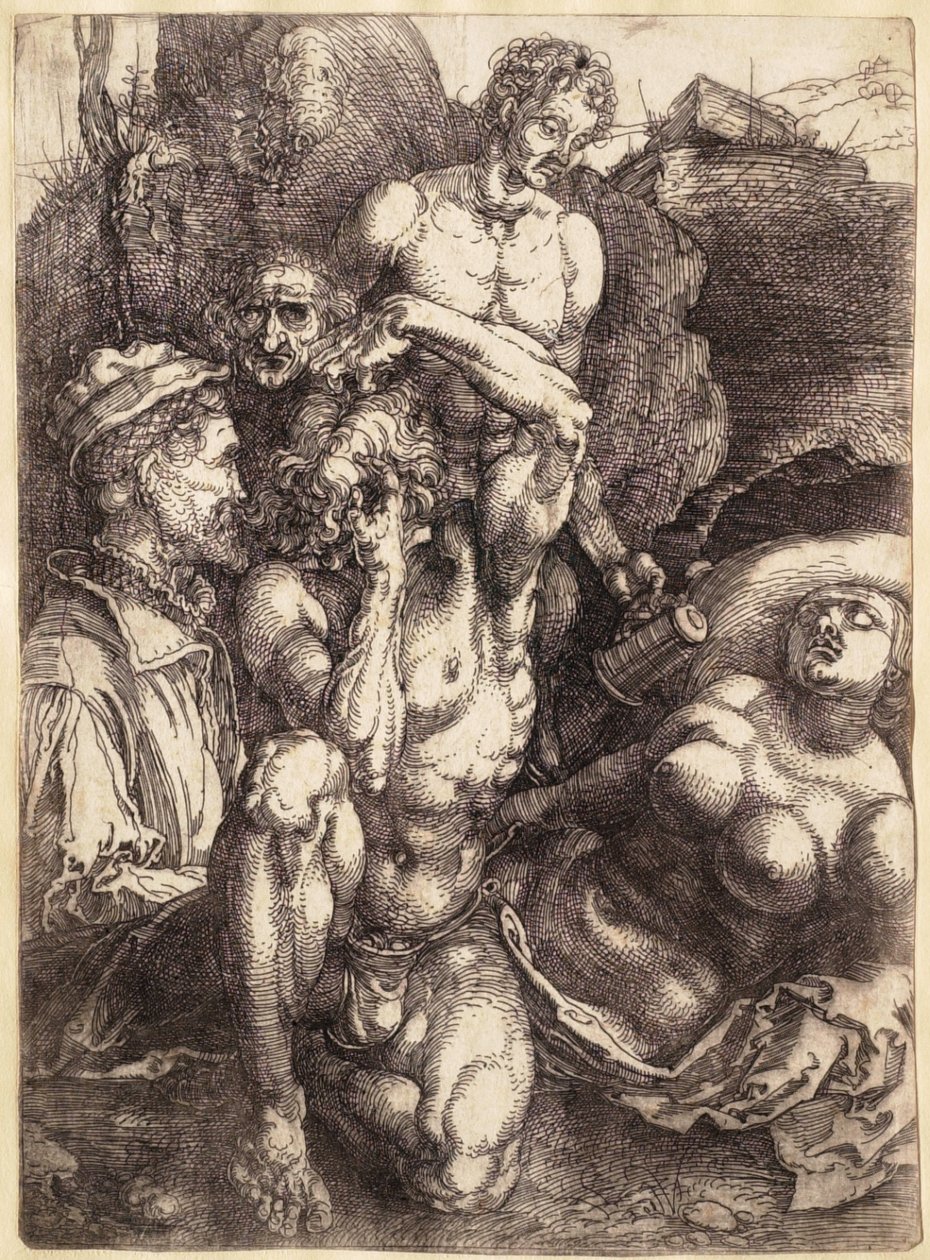 Zrozpaczony mężczyzna autorstwa Albrecht Dürer