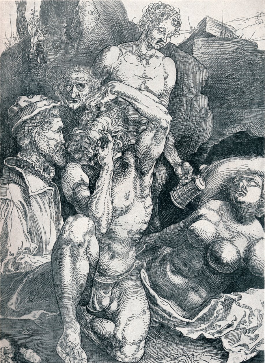 Zdesperowany człowiek, 1513-1517 1906 autorstwa Albrecht Dürer