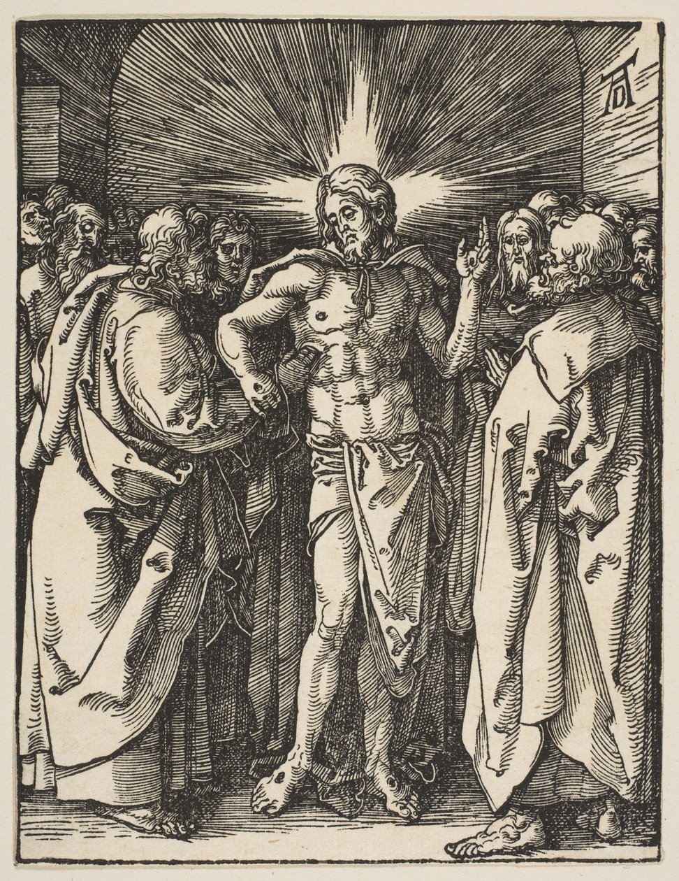 Niewierny Tomasz, z „Małej Pasji” autorstwa Albrecht Dürer