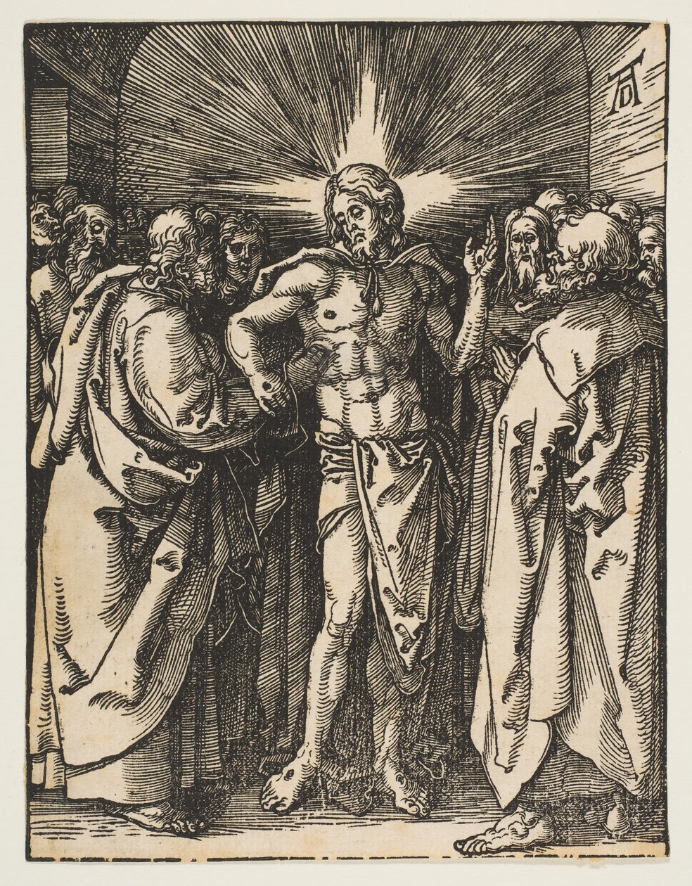 Niewierny Tomasz, z Małej pasji, ca. 1510. autorstwa Albrecht Dürer