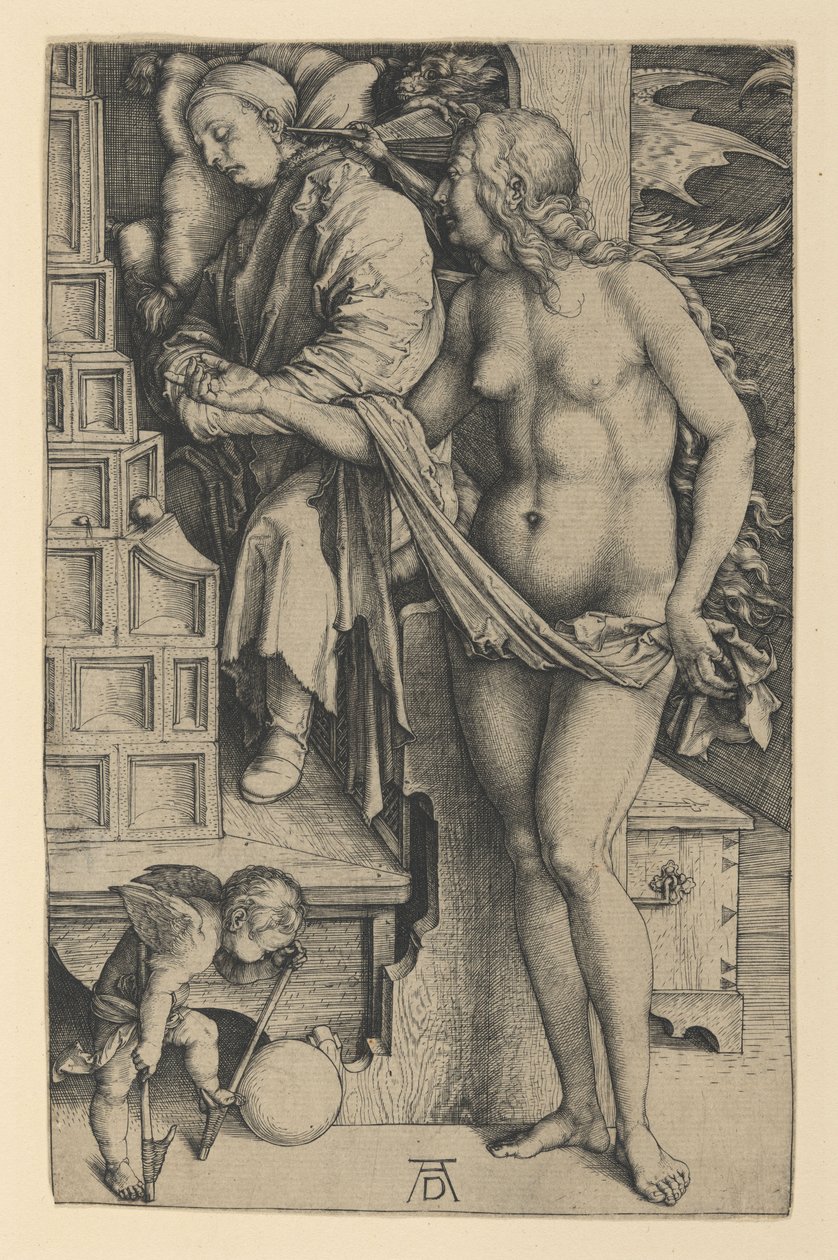 Sen lekarza autorstwa Albrecht Dürer