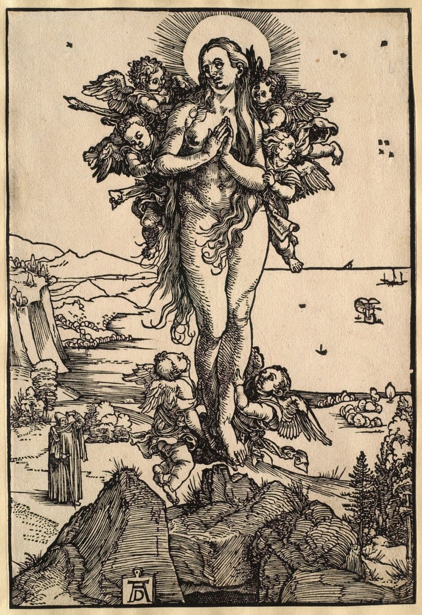 Wniebowzięcie świętej Marii Magdaleny autorstwa Albrecht Dürer