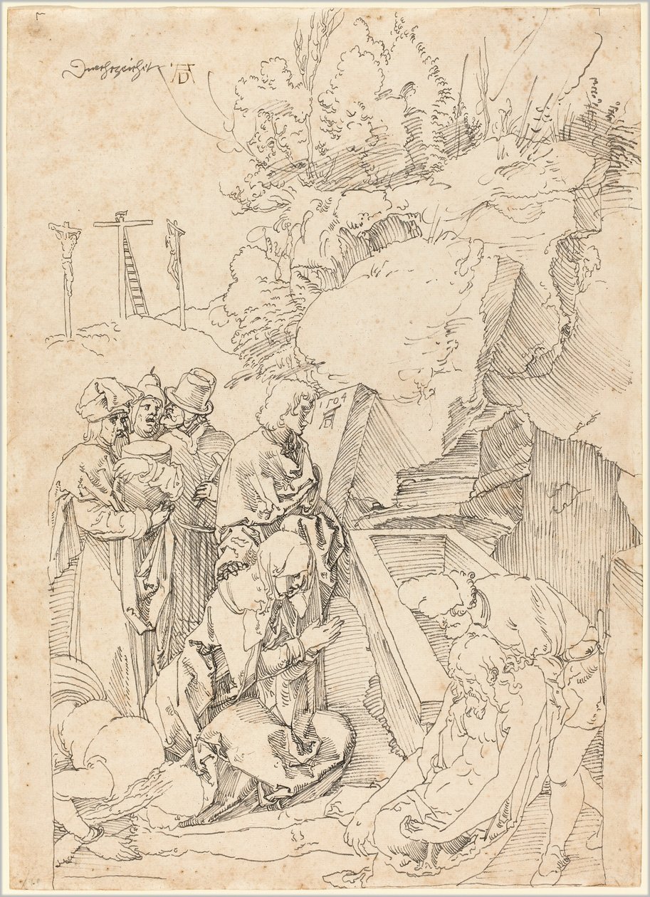 Złożenie do grobu autorstwa Albrecht Dürer