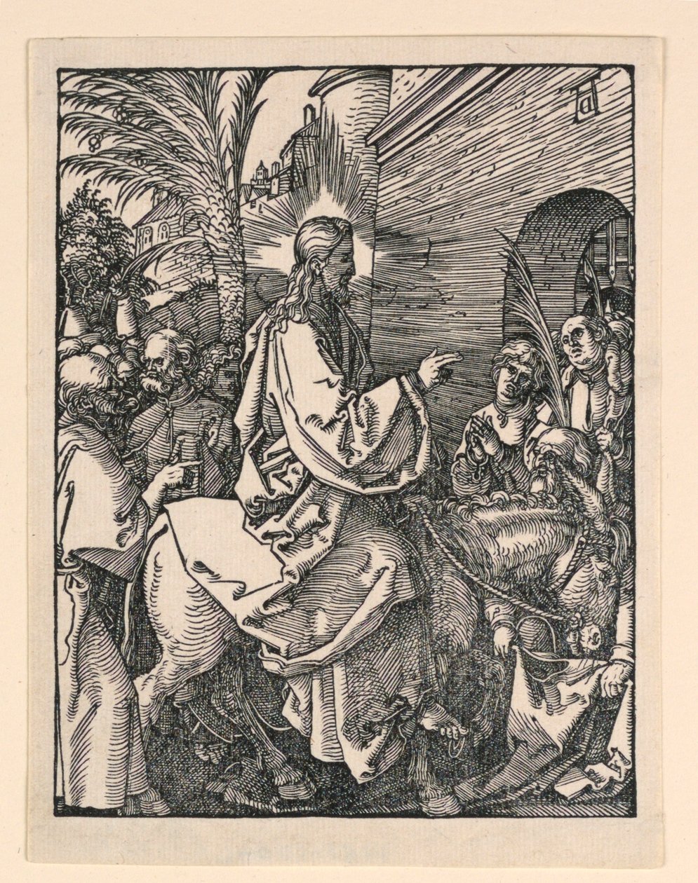 Wejście Chrystusa do Jerozolimy, z serii Małej pasji autorstwa Albrecht Dürer