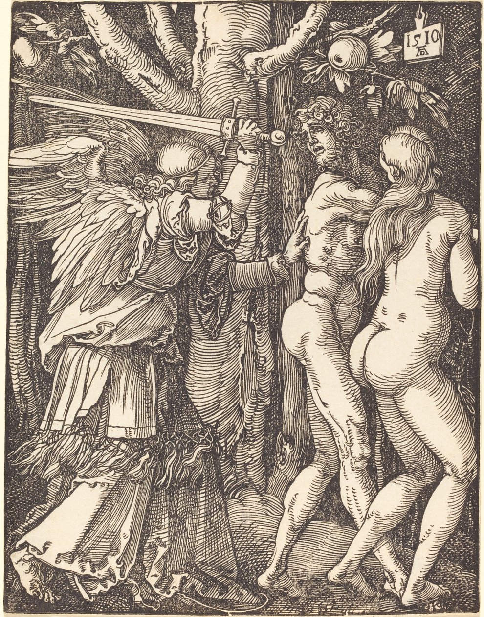 Wypędzenie z raju autorstwa Albrecht Dürer