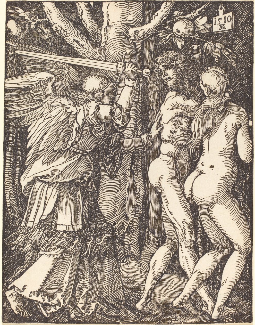 Wygnanie z raju, z Małej pasji autorstwa Albrecht Dürer
