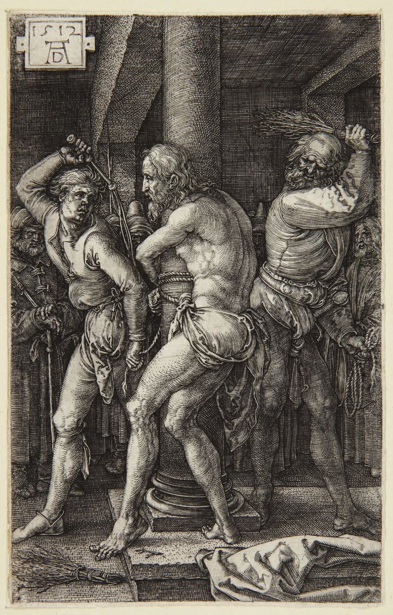 Biczowanie (seria Rytowana Pasja) autorstwa Albrecht Dürer