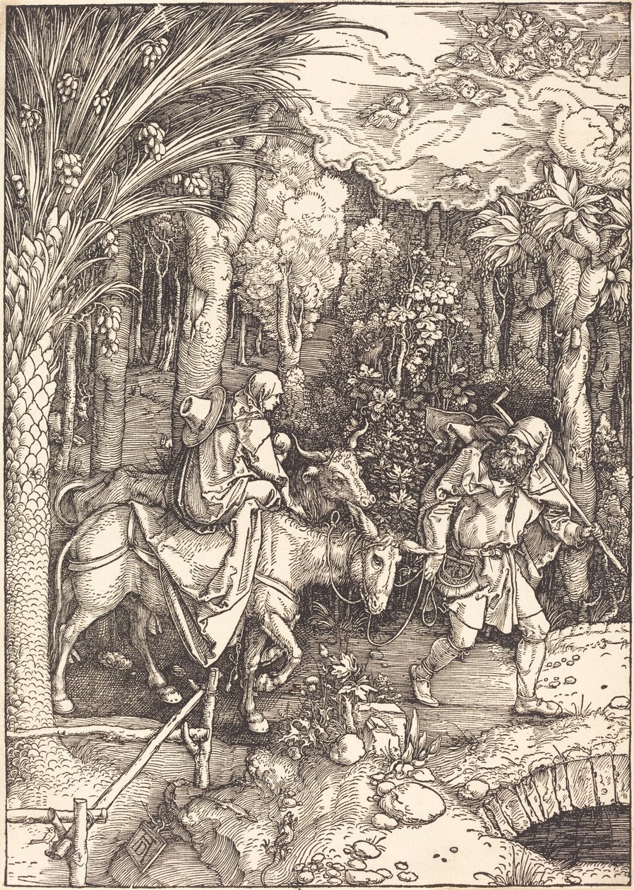 Ucieczka do Egiptu autorstwa Albrecht Dürer