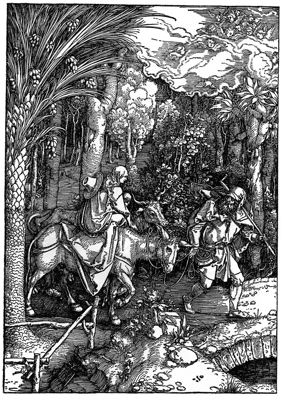 Ucieczka do Egiptu, 1502-1505, 1936 autorstwa Albrecht Dürer