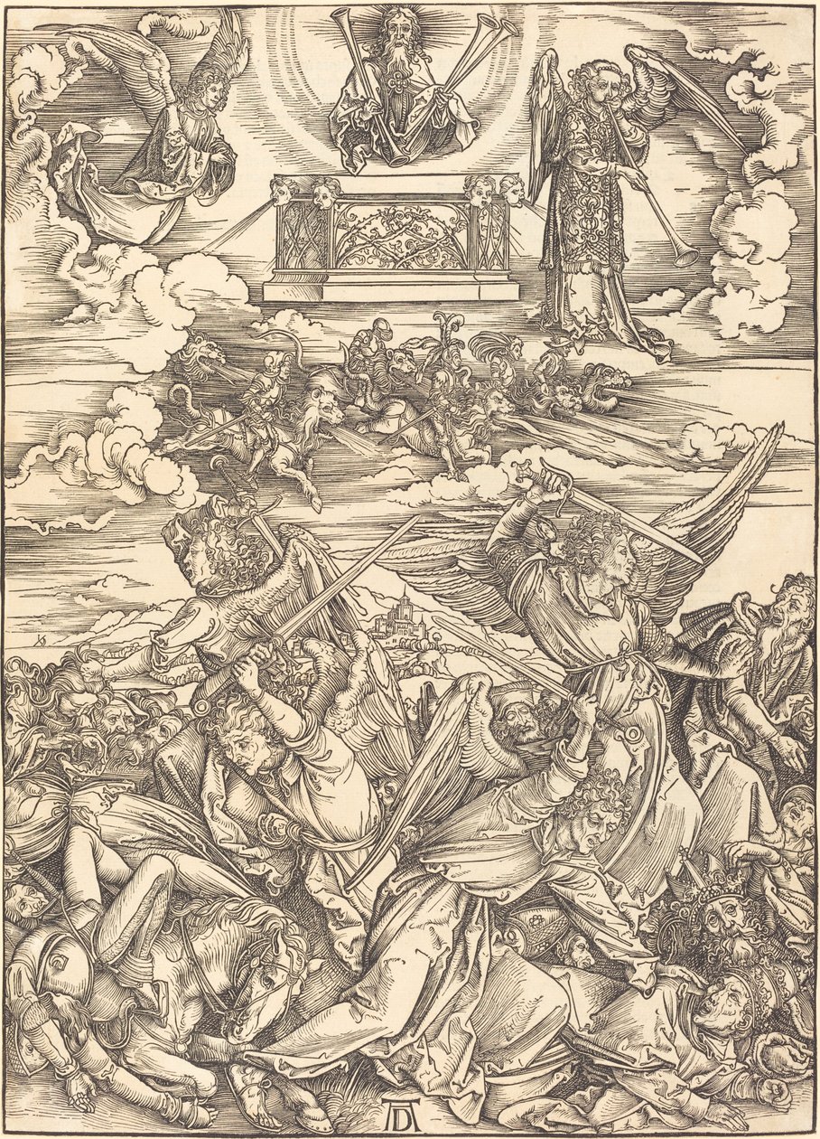 Cztery Anioły Zemsty autorstwa Albrecht Dürer