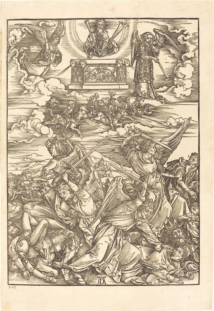 Cztery Anioły Zemsty autorstwa Albrecht Dürer