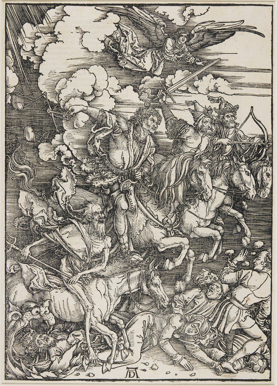 Czterej Jeźdźcy, 1496-1498 autorstwa Albrecht Dürer